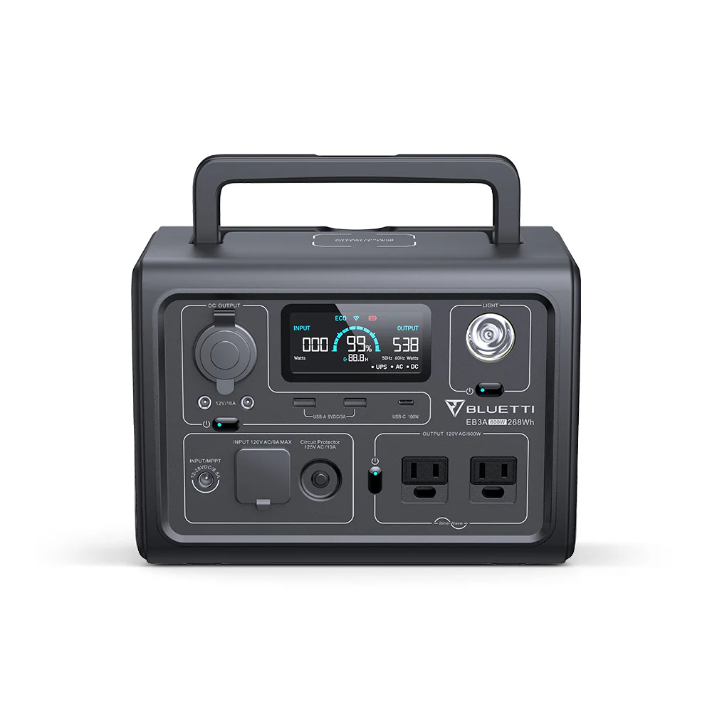 BLUETTI EB3A Portable Power Station | 600W 268Wh - Image 2