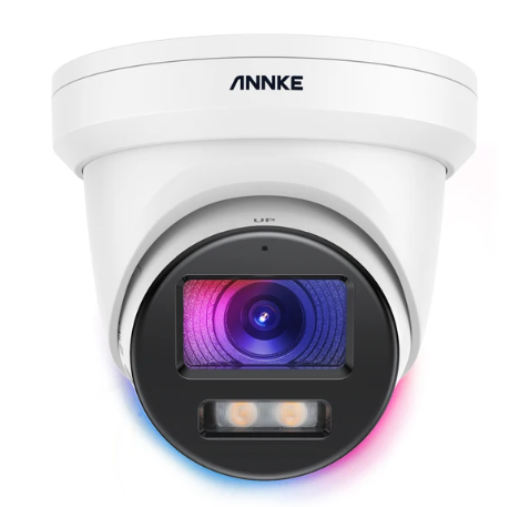 Annke I91BV- 4K(8MP) ColorVu Full Time Color PoE IP Turret Camera (White housing)