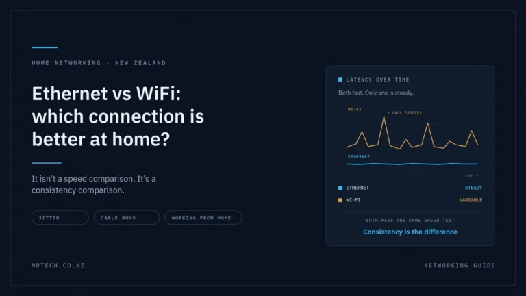 Ethernet versus WiFi for home internet connections