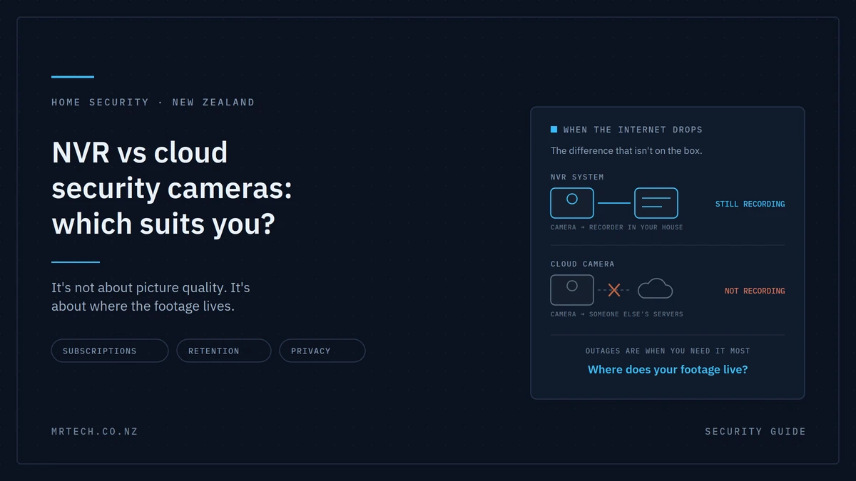 NVR vs Cloud Security Cameras